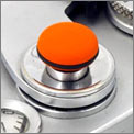 Petit Soft button convexe orange Match Technical avec joint torique 