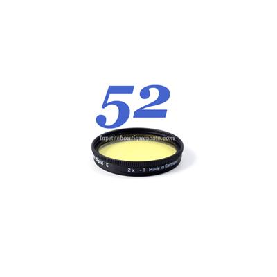 Filtre jaune clair Heliopan SH-PMC diam. 52
