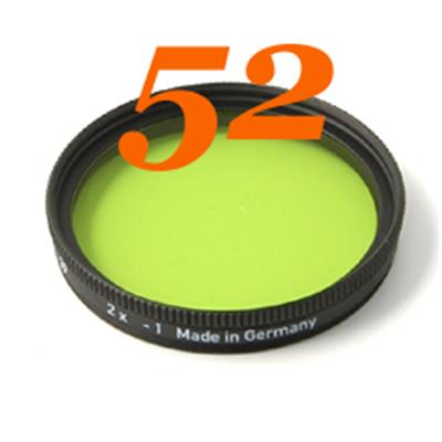 Filtre jaune-vert Heliopan MC diam. 52