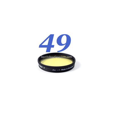 Filtre jaune clair Heliopan SH-PMC diam. 49