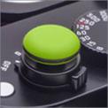 Grand Soft button convexe vert Match Technical avec joint torique