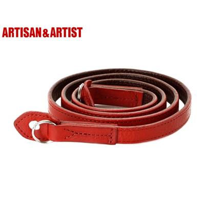 Courroie en cuir rouge Artisan & Artist ACAM-280