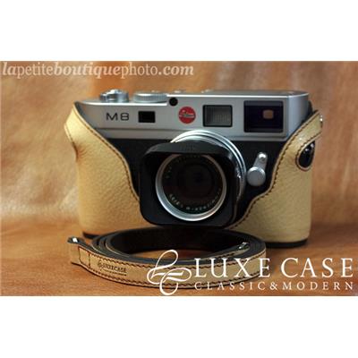 Etui Luxecase en cuir beige pour Leica M8/M9