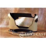 Etui Luxecase en cuir beige pour Leica M8/M9