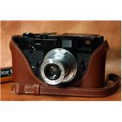 Etui Luxecase en cuir marron clair pour Leica M3 double armement et MP3