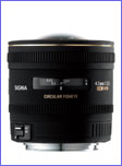 Fisheye circulaire SIGMA 4.5mm f2.8 EX DC /Nikon