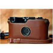 Etui Luxecase en cuir marron clair pour Leica M3 double armement et MP3