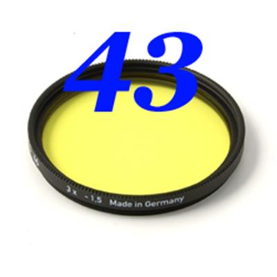 Filtre jaune moyen Heliopan MC diam. 43