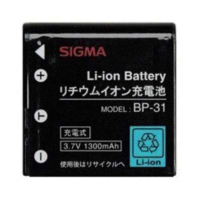 Batterie Li-ion BP-31 pour SIGMA DP-1 & DP-2