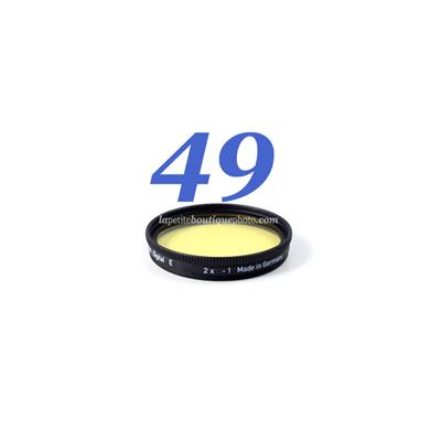 Filtre jaune clair Heliopan MC diam. 48