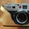 Etui Luxecase en cuir beige pour Leica M8/M9