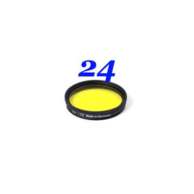 Filtre jaune moyen Heliopan MC diam. 24