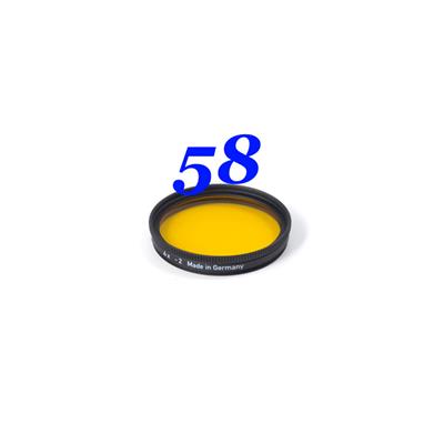 Filtre jaune orangé Heliopan MC diam. 58
